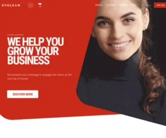 Evelean.com(Content Marketing Platform) Screenshot