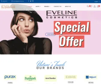 Evelinekw.com(مستحضرات تجميل) Screenshot