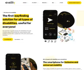 Evelity.com(Première application de guidage tout handicap) Screenshot