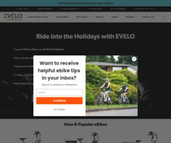 Evelo.com(Best Electric Bikes With 4) Screenshot