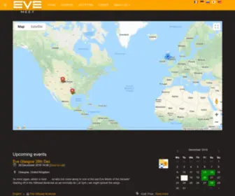 Evemeet.net(Home) Screenshot