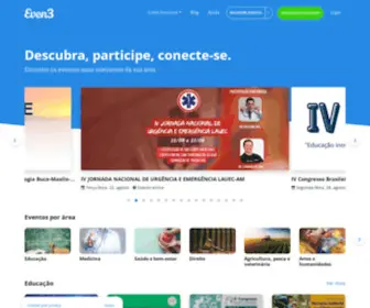 Even3.com.br(Crie seus eventos e venda inscrições online) Screenshot