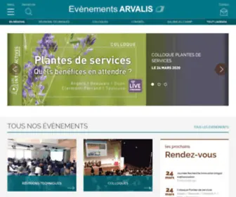 Evenements-Arvalis.fr(Toutes les dates des réunions) Screenshot