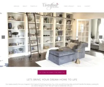 Evenflowinteriors.com(Interior Design Company) Screenshot