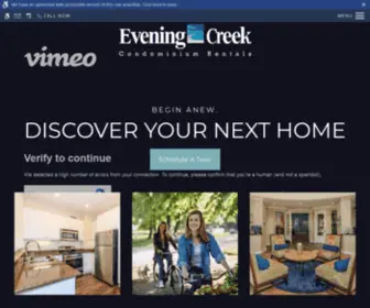 Eveningcreek.info(Evening Creek Condominium Rentals) Screenshot