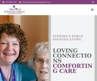 Eveningsporch.com(Assisted Living Community) Screenshot