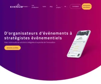 Evenium.net(Corporate event registration software) Screenshot