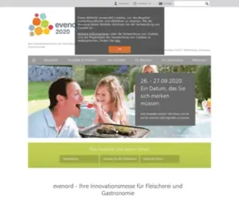 Evenord-Messe.de(Die evenord ist Ihre Innovationsmesse für Fleischerei und Gastronomie in Nürnberg vom 25) Screenshot