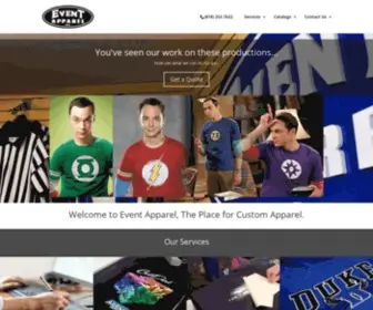 Eventapparel.com(Event Apparel) Screenshot