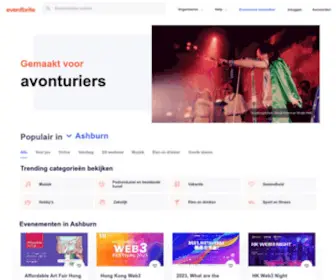 Eventbrite.nl(Discover Great Events or Create Your Own & Sell Tickets) Screenshot