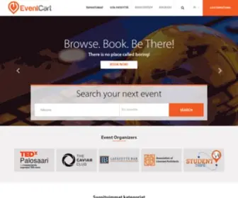 Eventcart.fi(Kaikki yhdessä Tapahtumanhallinat Alusta) Screenshot