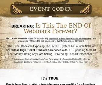 Eventcodex.com(The Event Codex) Screenshot