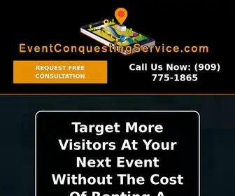 Eventconquesting.com(Event Marketing From Home) Screenshot