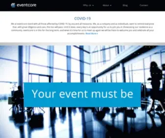 Eventcore.com(Conference & event registration technology) Screenshot