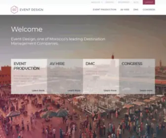 Eventdesignmorocco.com(Events design) Screenshot