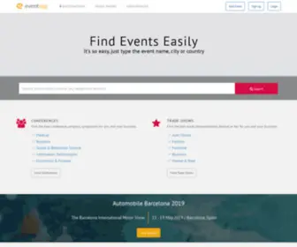 Eventegg.com(Business and Academic Events Worldwide) Screenshot