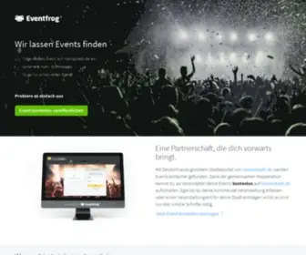 Eventfrog.de(Eventfrog gibt es auch in Deutschland) Screenshot