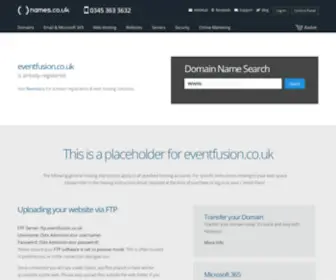 Eventfusion.co.uk(Event Fusion) Screenshot