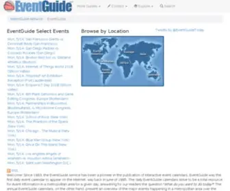 Eventguide.com(The EventGuide(sm)) Screenshot