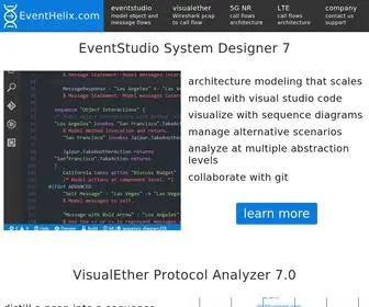 Eventhelix.com(Sequence diagram based System Modeling and Wireshark Debugging) Screenshot