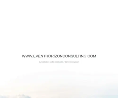 Eventhorizonconsulting.com(Eventhorizonconsulting) Screenshot