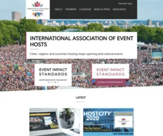 Eventhosts.org(International Association of Event Hosts) Screenshot