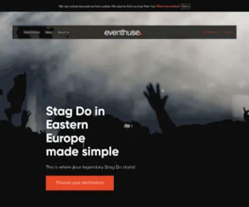 Eventhuse.co.uk(Stag do weekends & hens nights abroad) Screenshot