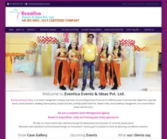 Eventicaeventz.com(Event Management Company in Gaya) Screenshot