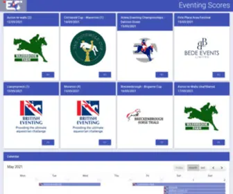 Eventingscores.co.uk(Eventing Scores) Screenshot