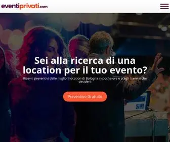 Eventiprivati.com(Organizza la tua festa privata a Bologna) Screenshot