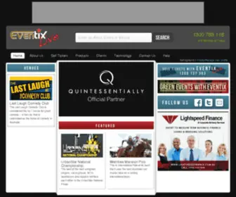 Eventix.com.au(Choose an Event) Screenshot