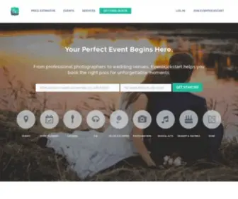 Eventkickstart.com(Your Perfect Event Begins Here) Screenshot