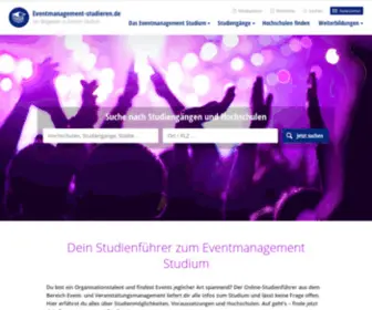 Eventmanagement-Studieren.de(Universität) Screenshot