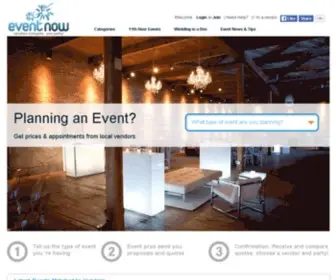 Eventnow.com(Event and Party Vendors) Screenshot