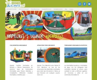 Eventosalicante.net(Alquiler de Colchonetas Hinchables para Fiestas Infantiles) Screenshot