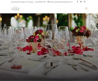 Eventoscasapausy.mx(Renta de mobiliario y organización de eventos) Screenshot