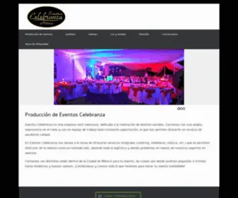 Eventoscelebranza.com(Haciendo realidad sus mejores eventos) Screenshot