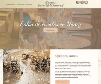 Eventoslarraldediamond.com(Salón de fiestas. Un nuevo espacio para disfrutar de un día único) Screenshot