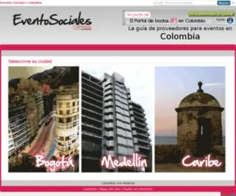 Eventosocialescolombia.com(Eventos Sociales Colombia) Screenshot