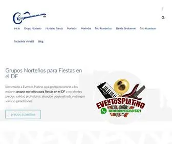 Eventosplatinomx.com.mx(Grupos Norte) Screenshot