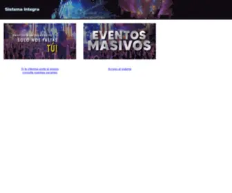 Eventossistema.com.mx(Sistema Integra) Screenshot