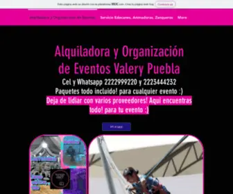 Eventosvalerypuebla.com(Todo para tu evento en un solo lugar) Screenshot