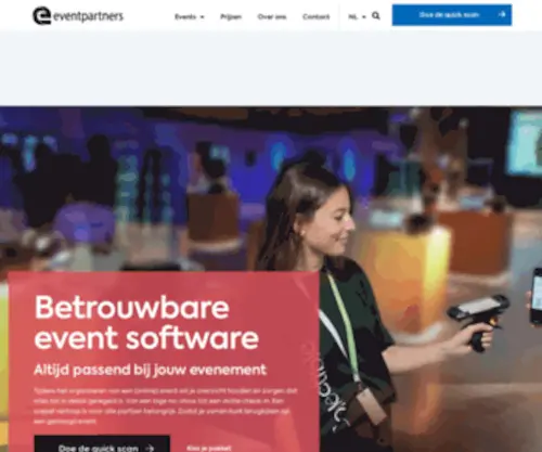 Eventpartners.nl(Bezoekersregistratie & Deelnemersregistratie) Screenshot