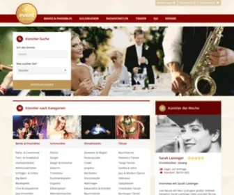 Eventpeppers.com(Musiker, Künstler, Unterhaltungskünstler, Tänzer, Shows & Entertainment) Screenshot