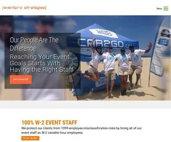 Eventprostrategies.com(Event Staffing Agency) Screenshot