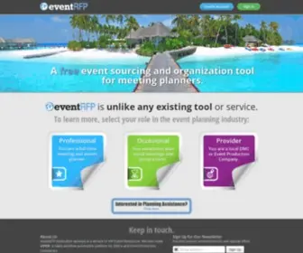 Eventrfp.com(A free event organization tool for meeting planners) Screenshot