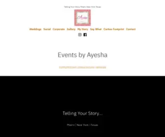 Eventsbyayesha.com(Wedding and Event Planner) Screenshot