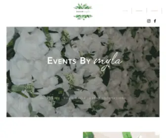 Eventsbymyla.com(Special occasion decoration hire) Screenshot