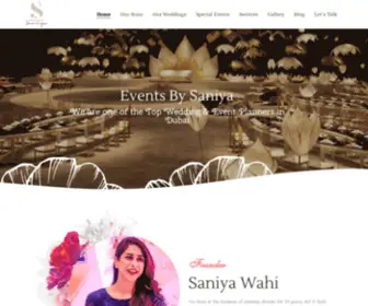 Eventsbysaniya.com(Top Events & Wedding Planner in Dubai) Screenshot