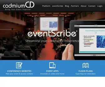 Eventscribe.com(Event technology made easy with CadmiumCD. The eventScribe®) Screenshot